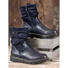 Ideal Shoes Muncitori de pe platformă albastru 2