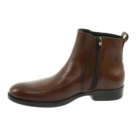 Moskała Botine din piele mozaic maro 2