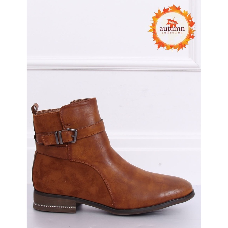 Cizme Chelsea Camel 3332 Camel pentru femei maro 1