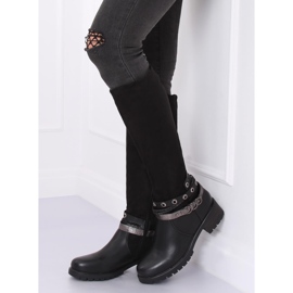Ghete de călărie pe protector negru Z188 Negru 2