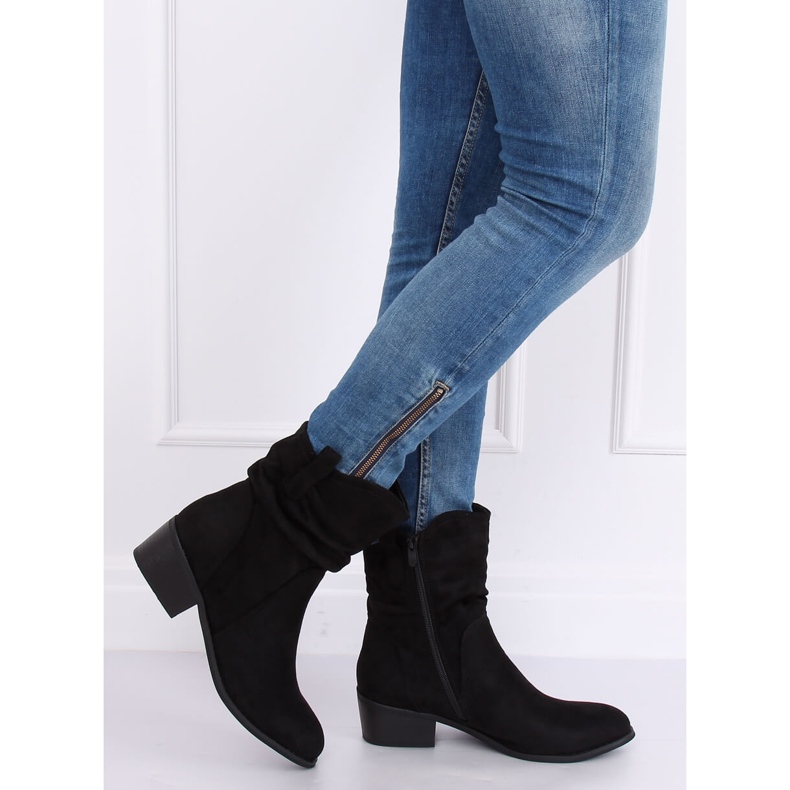 Cizme dama din piele neagra negru 3893 Negru 1