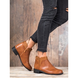 Small Swan Cizme casual de cămilă maro 1