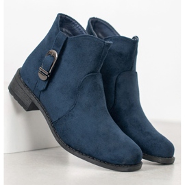 Small Swan Cizme din piele de căprioară bleumarin albastru 1 Small Swan Cizme din piele de căprioară bleumarin albastru 1