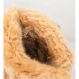 Sport Mukluki cald cu blană maro 2