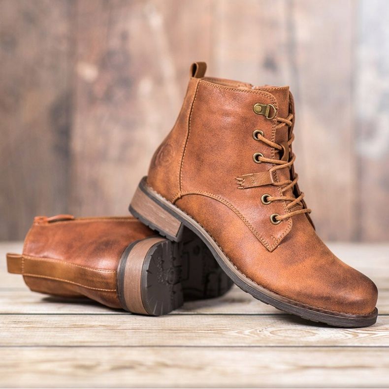 Goodin Trappere elegante din piele ecologică maro 1 Goodin Trappere elegante din piele ecologică maro 1