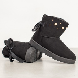 SHELOVET Mukluki cu margele negru 1