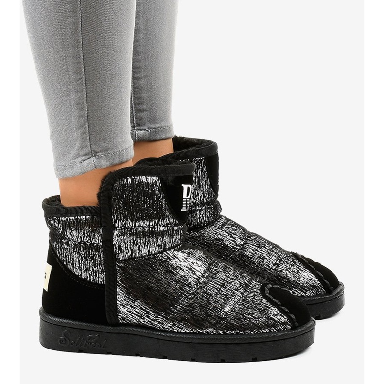 Cizme eschimos argintii cu emu FC232-19 gri 2