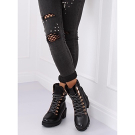 Ghete negre pentru femei negre HE110 Negre negru 2