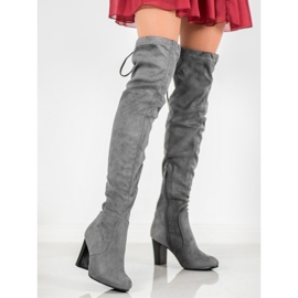 Vesuvio Cizme gri pe post 2