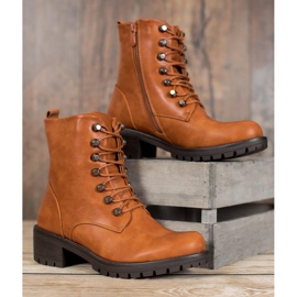 Kayla Lucrători în piatră cu piele ecologică maro 1