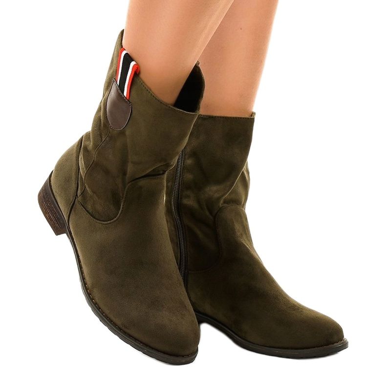 Cizme plate cu izolație verde 99-110 1