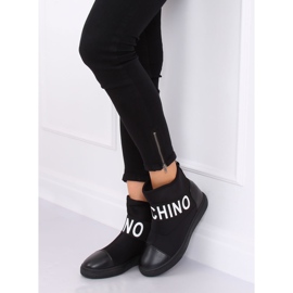 Cizme negre din neopren XY-38 Negre negru 1 Cizme negre din neopren XY-38 Negre negru 1