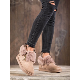 Kylie Mukluki scăzut cu blană maro 2