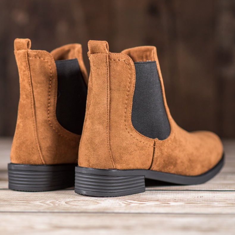 Ideal Shoes Cizme casual Chelsea maro 1