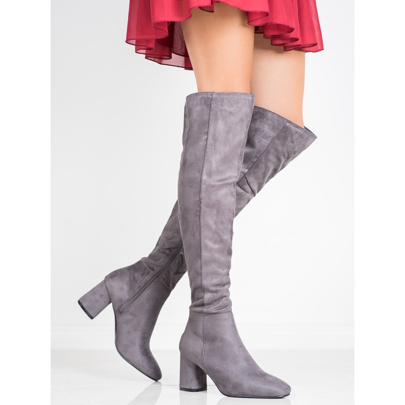Seastar Cizme elegante pe un post gri 1 Seastar Cizme elegante pe un post gri 1