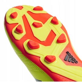 Ghete de fotbal Jr adidas Predator 18.4 FxG Jr DB2321 multicolor verde 5