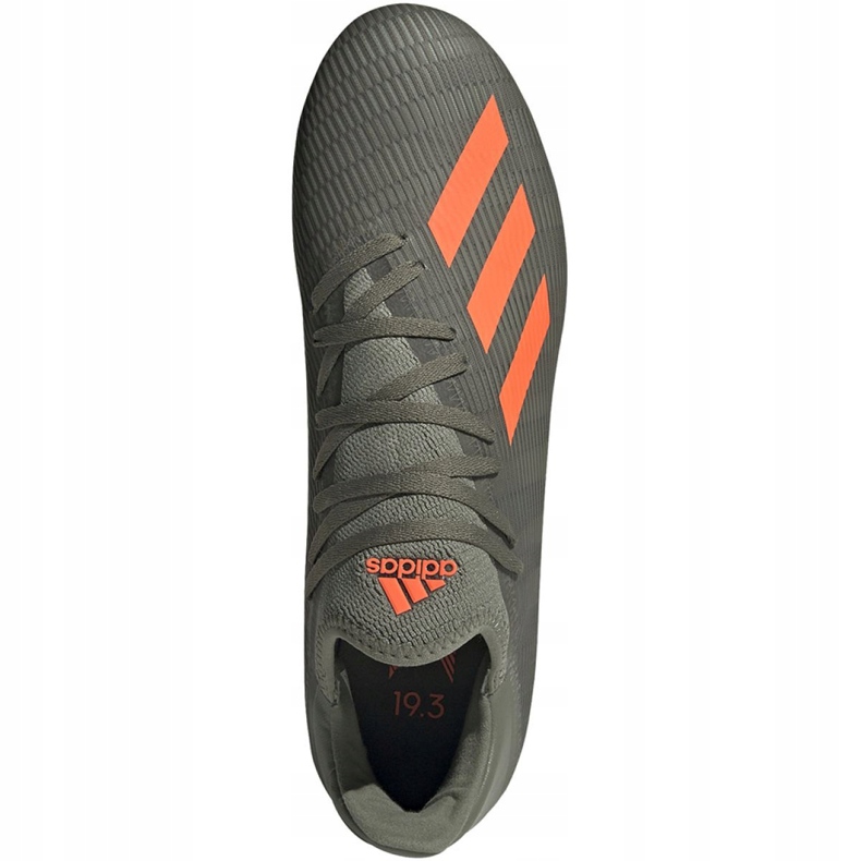 Ghete de fotbal Adidas X 19.3 Fg M EF8365 verde gri 1