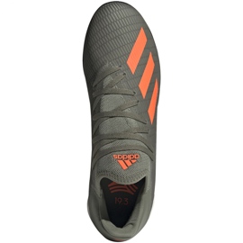 Ghete de fotbal Adidas X 19.3 Tf M EF8366 verde gri 1