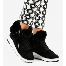 Adidași negri cu izolație pentru femei CN686 negru 2