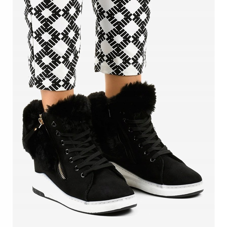 Adidași negri cu izolație pentru femei CN686 negru 1