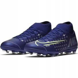 Pantof de fotbal Nike Mercurial Superfly 7 Club Mds FG / MG Jr BQ5418 401 albastru marin albastru 1
