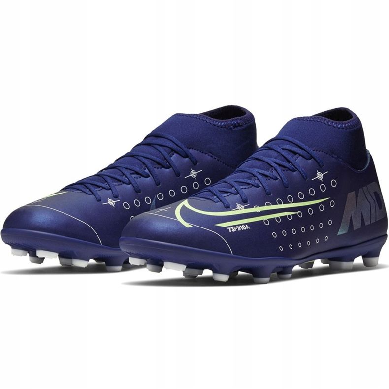 Pantof de fotbal Nike Mercurial Superfly 7 Club Mds FG / MG Jr BQ5418 401 albastru marin albastru 1