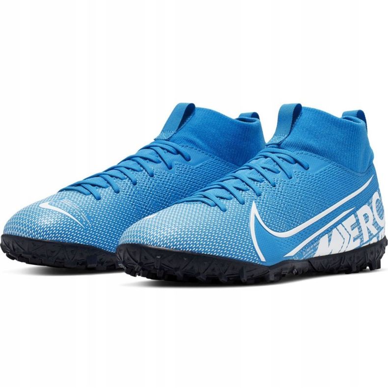 Pantofi de fotbal Nike Mercurial Superfly 7 Academy Tf Jr AT8143 414 multicolor albastru 2