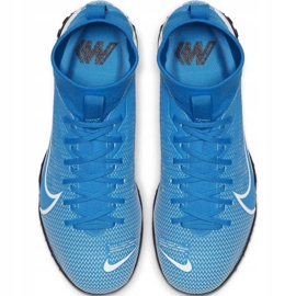 Pantofi de fotbal Nike Mercurial Superfly 7 Academy Tf Jr AT8143 414 multicolor albastru 3