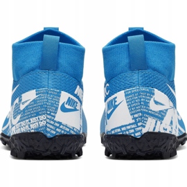 Pantofi de fotbal Nike Mercurial Superfly 7 Academy Tf Jr AT8143 414 multicolor albastru 4