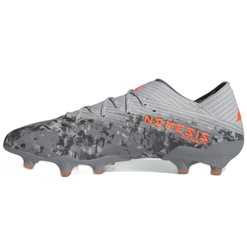 Ghete de fotbal Adidas Nemeziz 19.1 Fg M EF8281 roșu gri 2