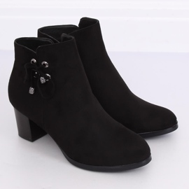 Cizme cu toc confortabil negru CK55 Negru 2