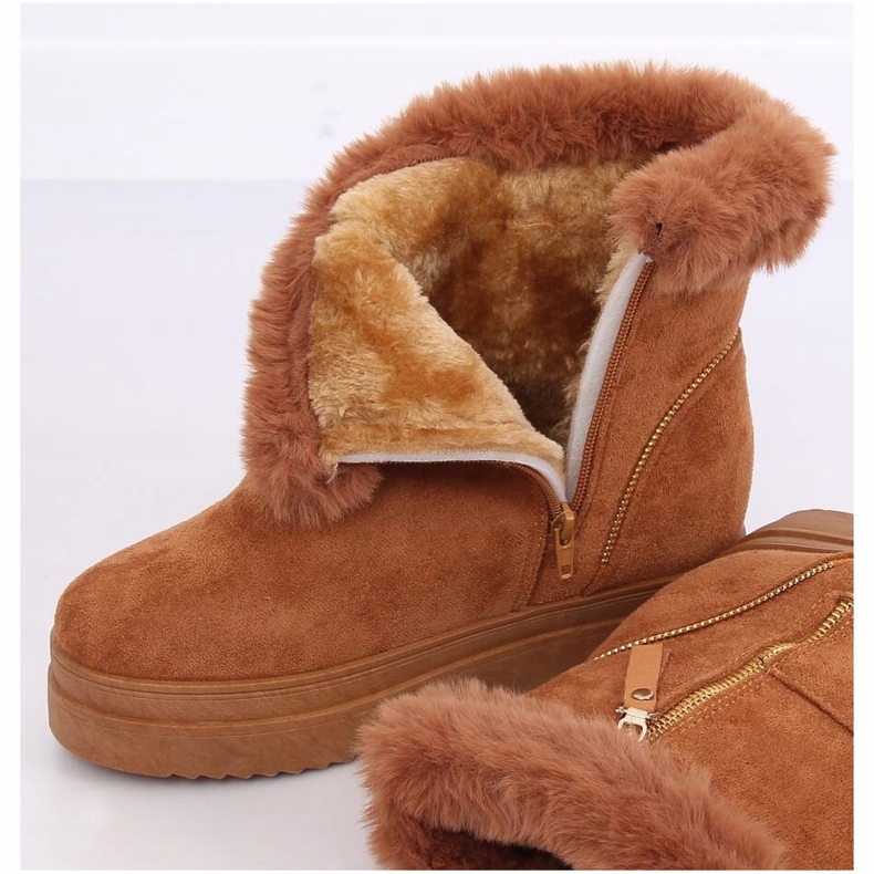 Ghete de zăpadă pe cămilă PP-30 Blană de cămilă maro 1