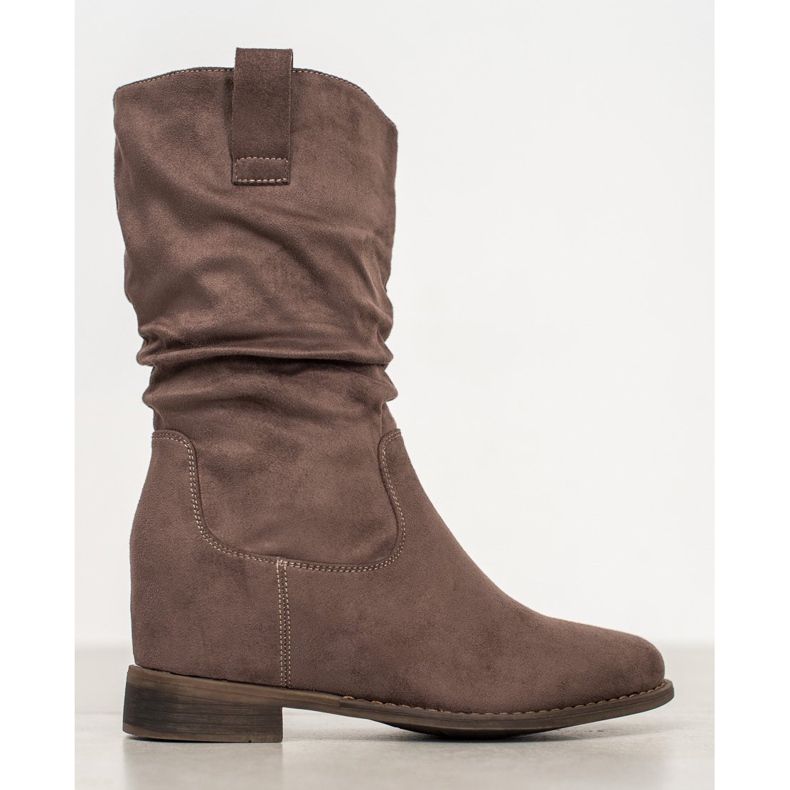 Super Mode Cizme de cowboy clasice kaki verde 1 Super Mode Cizme de cowboy clasice kaki verde 1