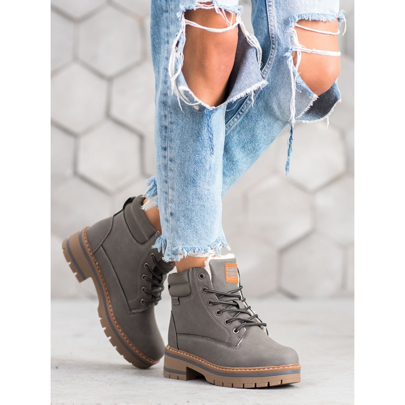 Arrigo Bello Ghete de drumeție calde gri 2