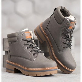 Arrigo Bello Ghete de drumeție calde gri 1