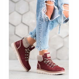 McKey Trappers din piele de căprioară roșu 2 McKey Trappers din piele de căprioară roșu 2