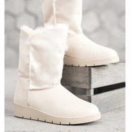 Kylie Mukluki cald alb 2