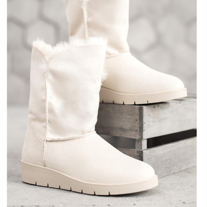 Kylie Mukluki cald alb 2