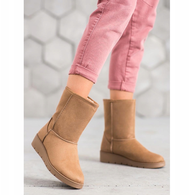 Kylie Înaltul Mukluki maro 1