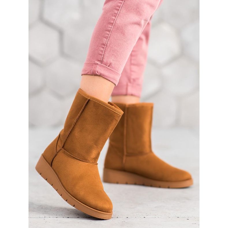 Kylie Înaltul Mukluki maro 1