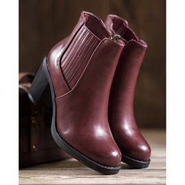 Comer Cizme din piele ecologică roșu 2