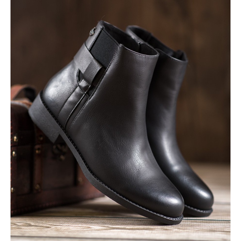 Gogo Ghete negre din piele ecologică negru 1