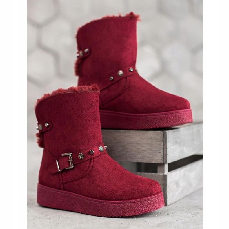 SHELOVET Mukluki cu jeturi roșu 2 SHELOVET Mukluki cu jeturi roșu 2