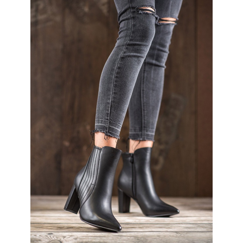 SHELOVET Cizme negre sexy negru 2