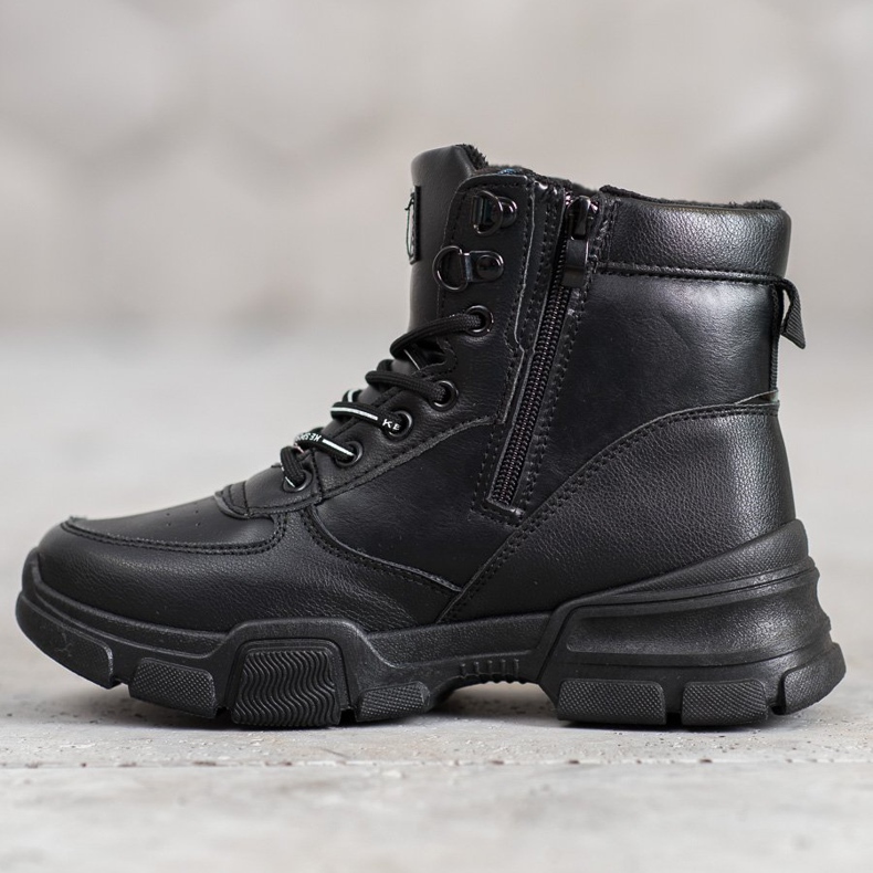 SHELOVET Cizme pe platforma modei negru 2