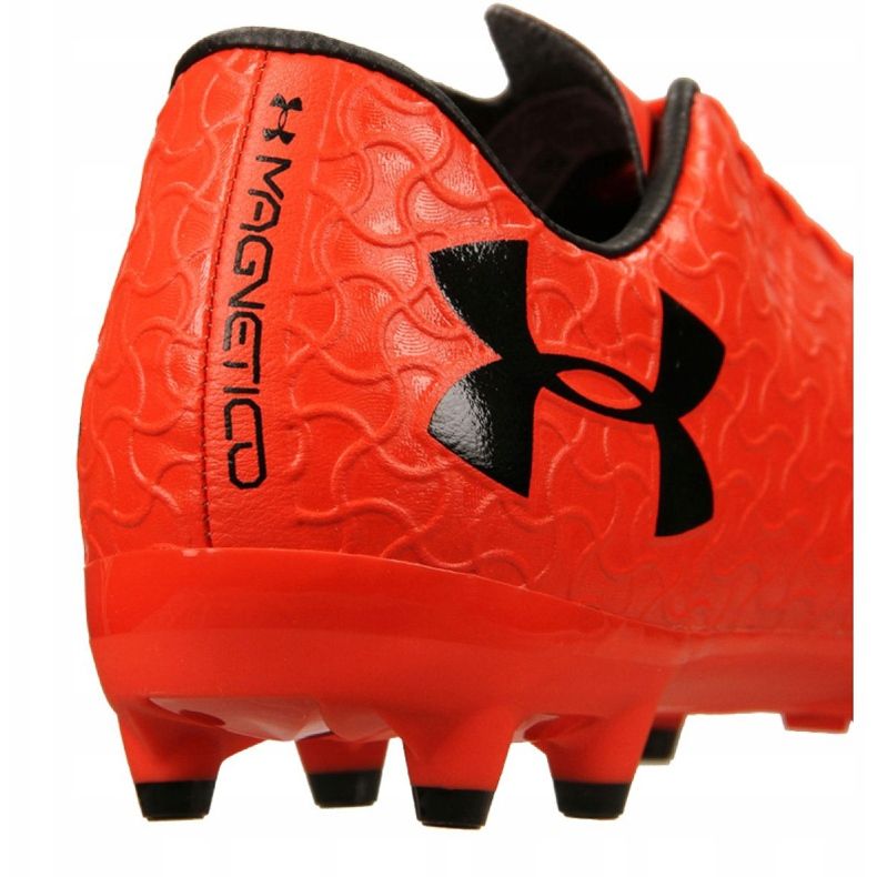 Ghete de fotbal Under Armour Magnetico Select Fg M 3000 115-600 portocale roșu 1