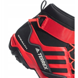 Pantofi de trekking adidas Terrex Hydro Lace M CQ1755 negru roșu 1