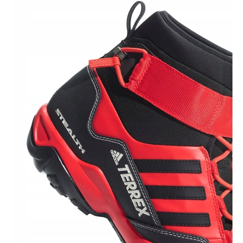 Pantofi de trekking adidas Terrex Hydro Lace M CQ1755 negru roșu 1