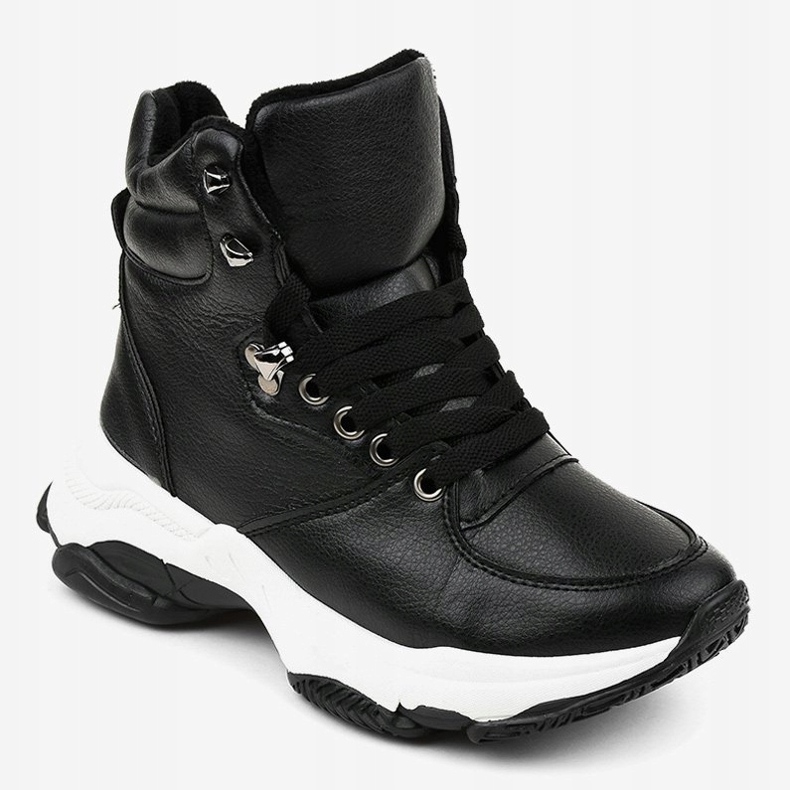 Adidași negri cu izolație pentru femei C-3132 negru 1