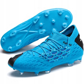 Ghete de fotbal Puma Future 5.3 Netfit Fg Ag M 105756 01 albastru albastru 3